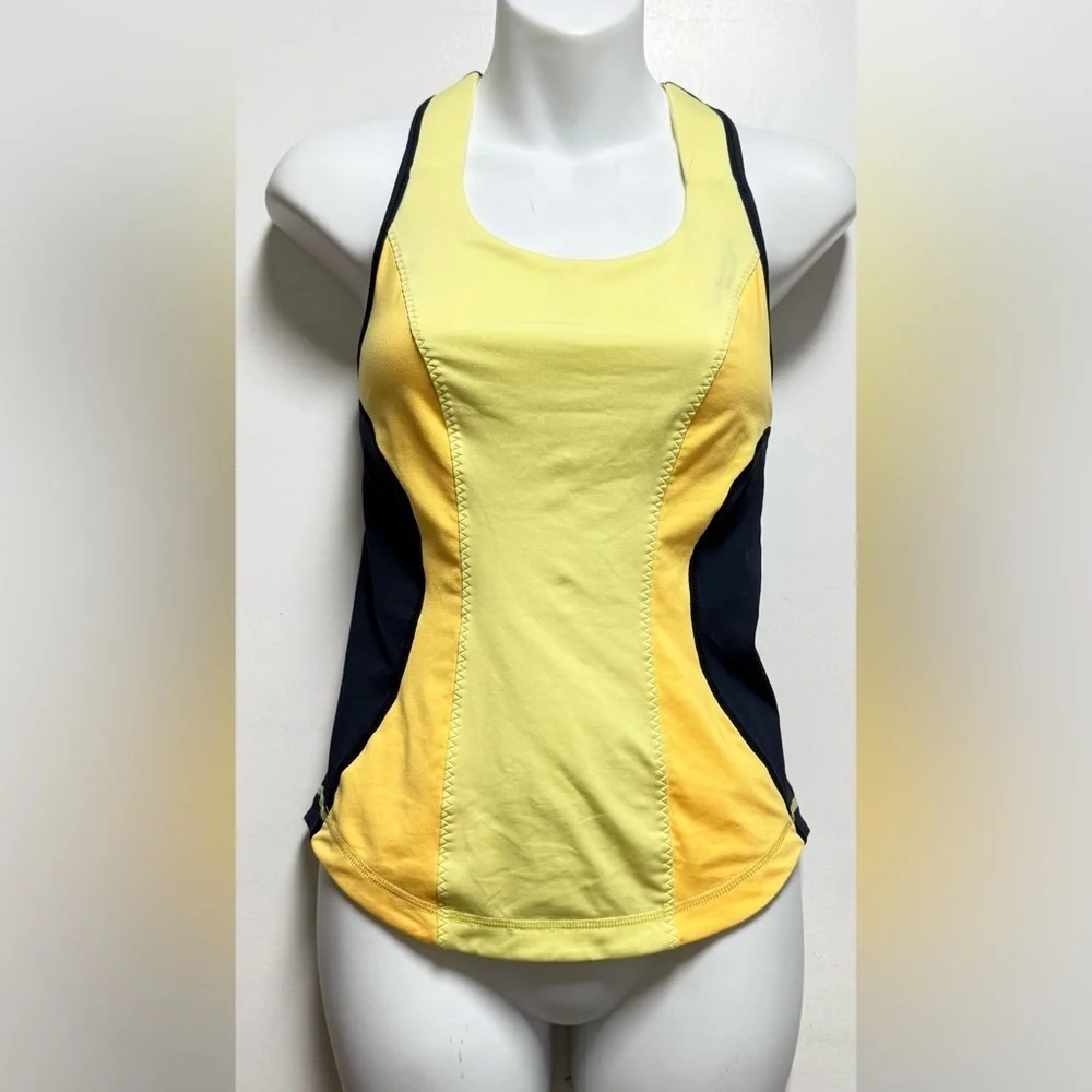 Lululemon Athletica Yellow and Black Tank Top Size 4